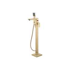 Chard Brushed Brass Floor Standing Bath Shower Mixer